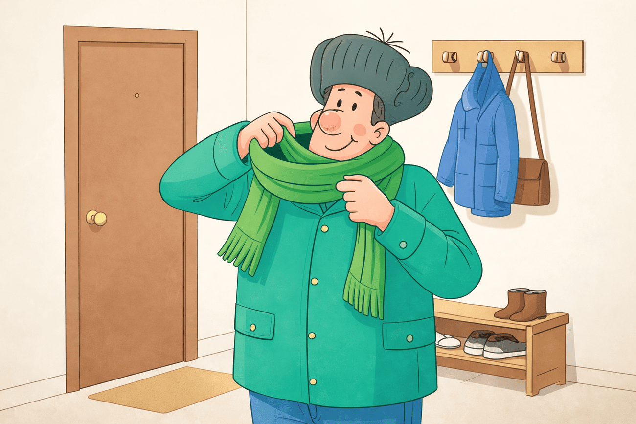Иллюстрация глагола wind
